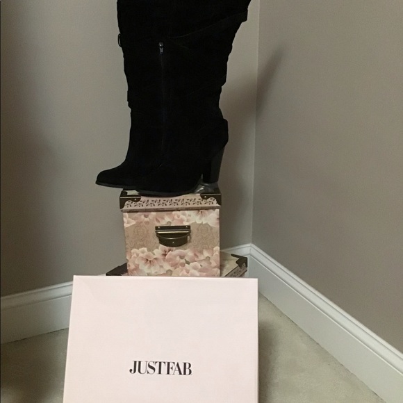 Women’s black suede boots by just fab size 9 - Picture 5 of 5